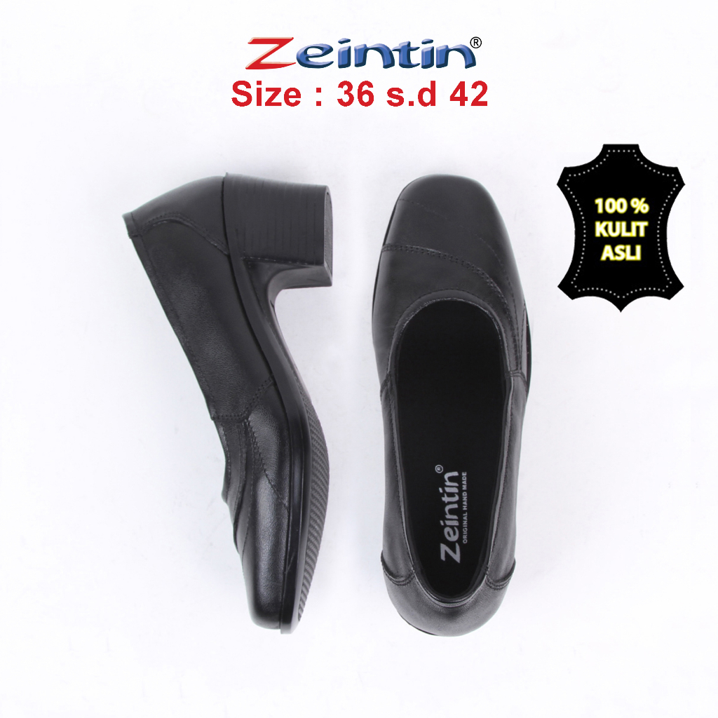 Zeintin - Sepatu Pantofel Wanita Bahan Kulit Asli Sepatu Pantofel Wanita Fashion Wanita Terbaru Original Zeintin BJ