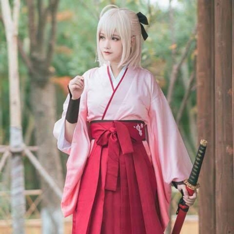KOSTUM COSPLAY OKITA SOUJI (FATE GRAND ORDER/FGO)