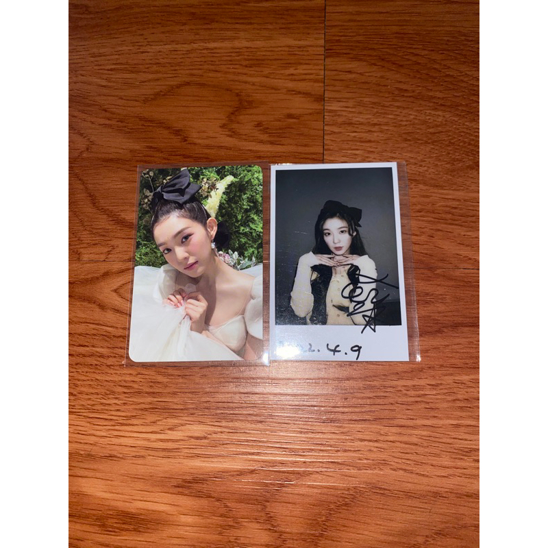 pc photocard irene wedding fmr feel my rhythm pair signed pola irene kms