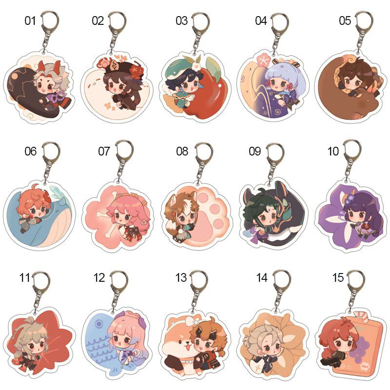 bantal/plushie 30cm, keychain, standee Genshin Impact pillow gantungan kunci figure Tartaglia pendan