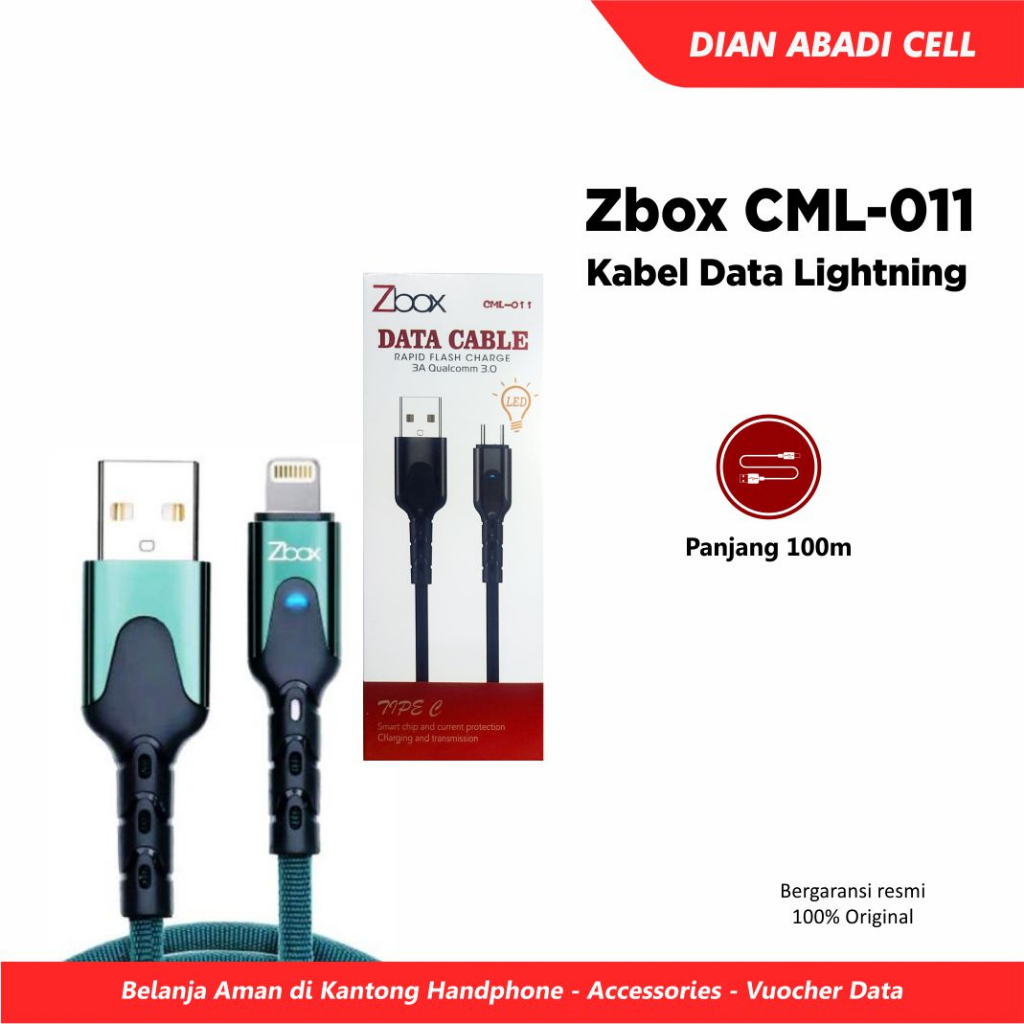 Kabel Data Lightning Zbox CML-011 LED