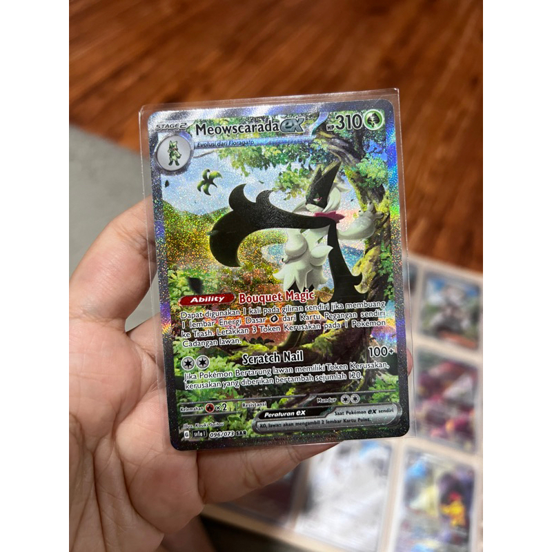 TCG Kartu Pokemon Asli Resmi Original Indonesia Meowscarada SAR Rare EX