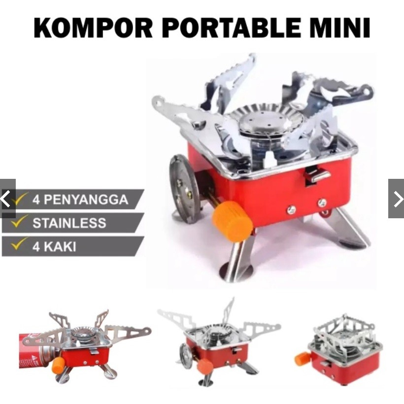 [COD] Kompor Camping + Gas Kotak Mini Portable Stove Kompor Portable