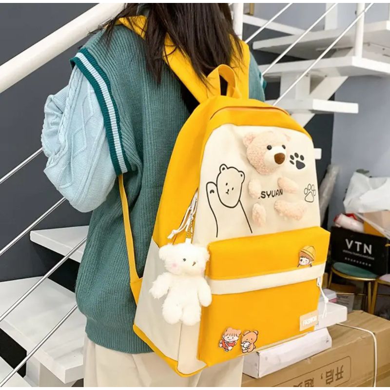 Tas Ransel Sekolah Anak Remaja SD SMP Model Boneka - tas ransel