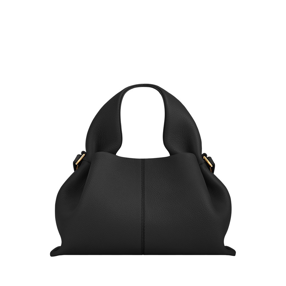 Polene Numero Neuf Mini Shoulder Bag / Handbag Black (14x23.5x13.5)