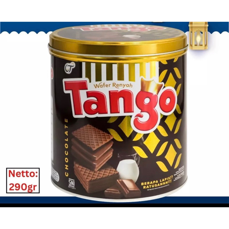 

TANGO Wafer Renyah Kaleng / Tin 240 g - Cokelat