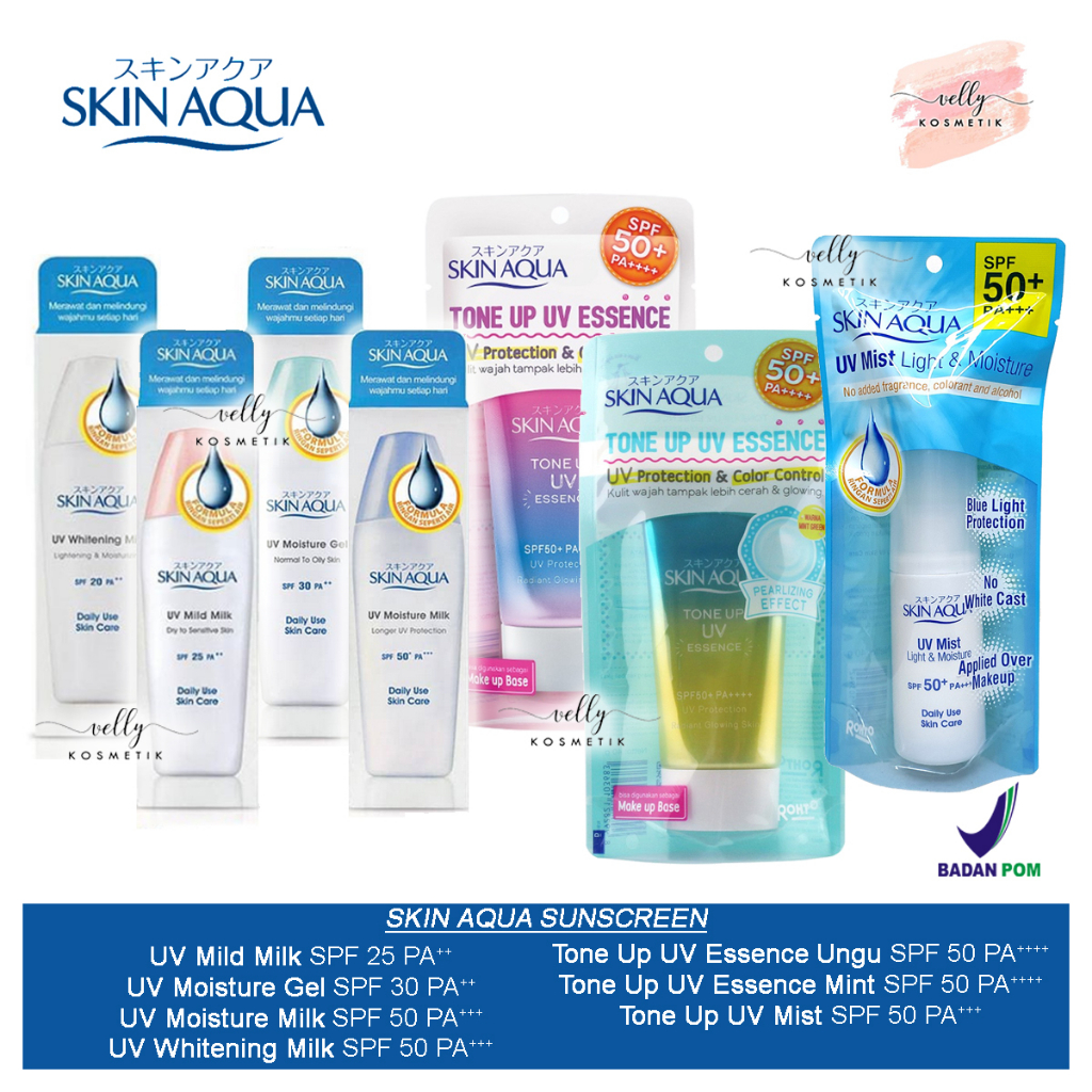 SKIN AQUA Sunscreen UV SPF25 | SPF30 | SPF50 | Tone Up UV