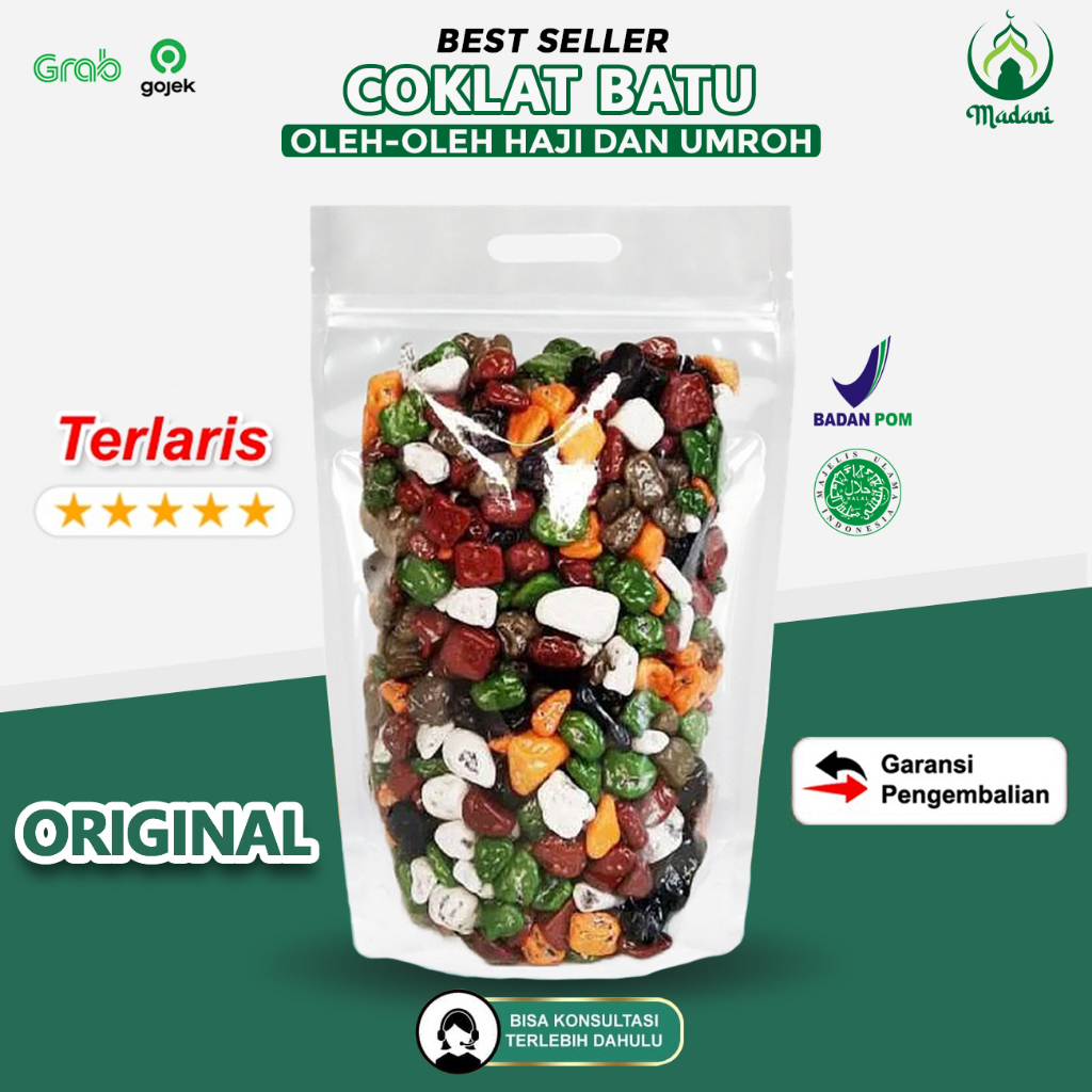 

Coklat Batu Original 100% Cokelat Kerikil Mesir Oleh-Oleh Haji Umroh