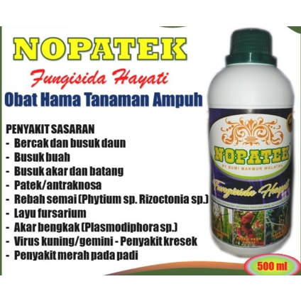 Fungisida NOPATEK Obat Hama Penyakit Bercak pada Daun Terong  OBAT PADI KERDIL DAUN KUNING Busuk Bua