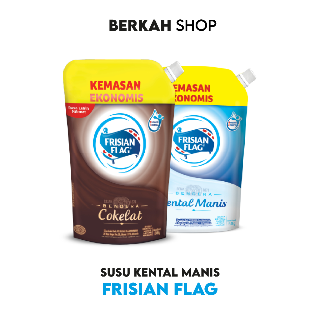 

Susu Kental Manis Frisian Flag Pouch 545gr Coklat & Putih