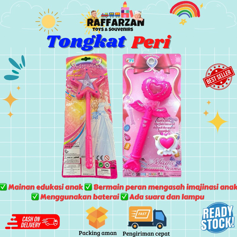 Mainan Anak Tongkat Magic Wand Tongkat Peri ajaib Mainan Anak Fairy Stick - Tongkat Peri Ajaib Magic