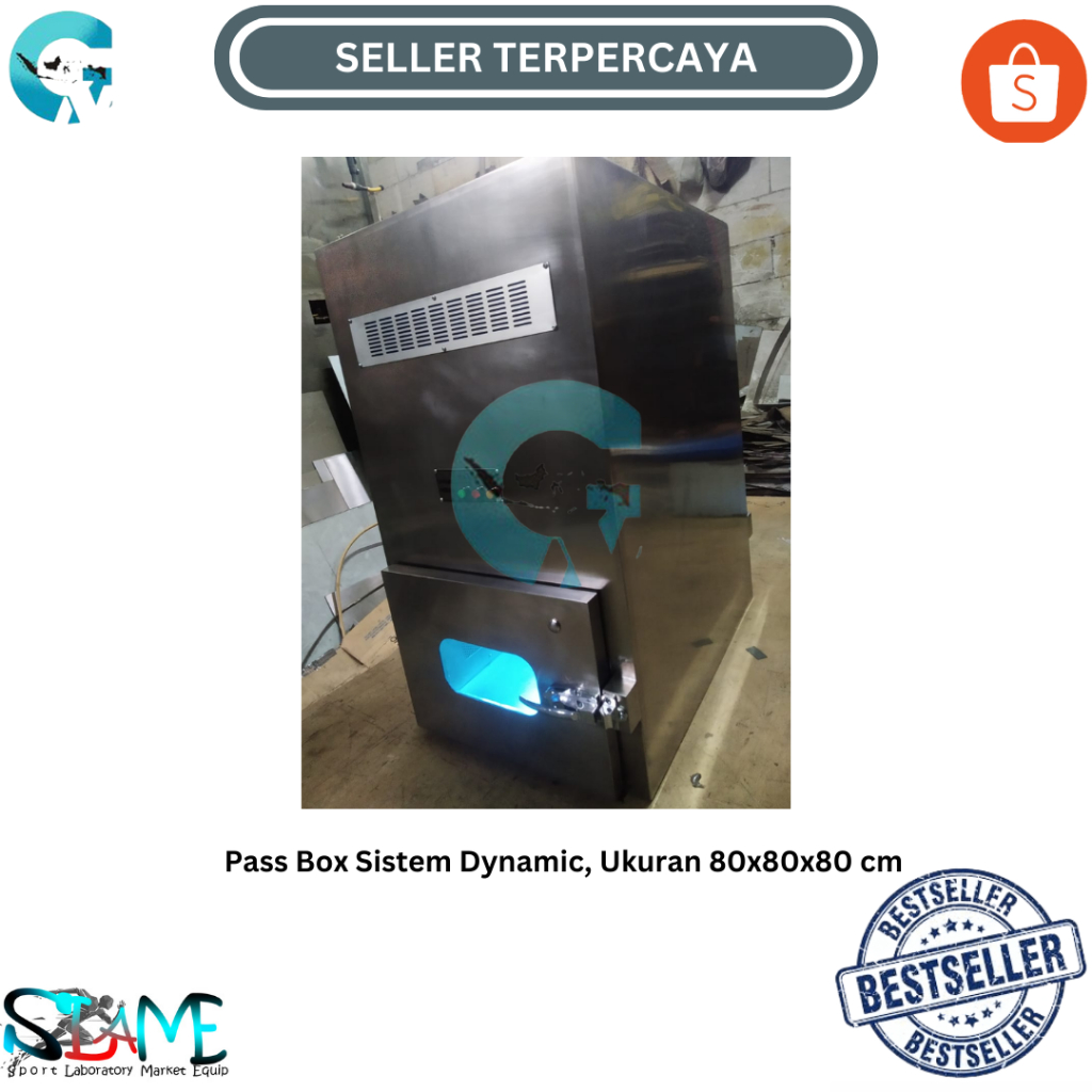 Pass Box Sistem Dynamic, Ukuran