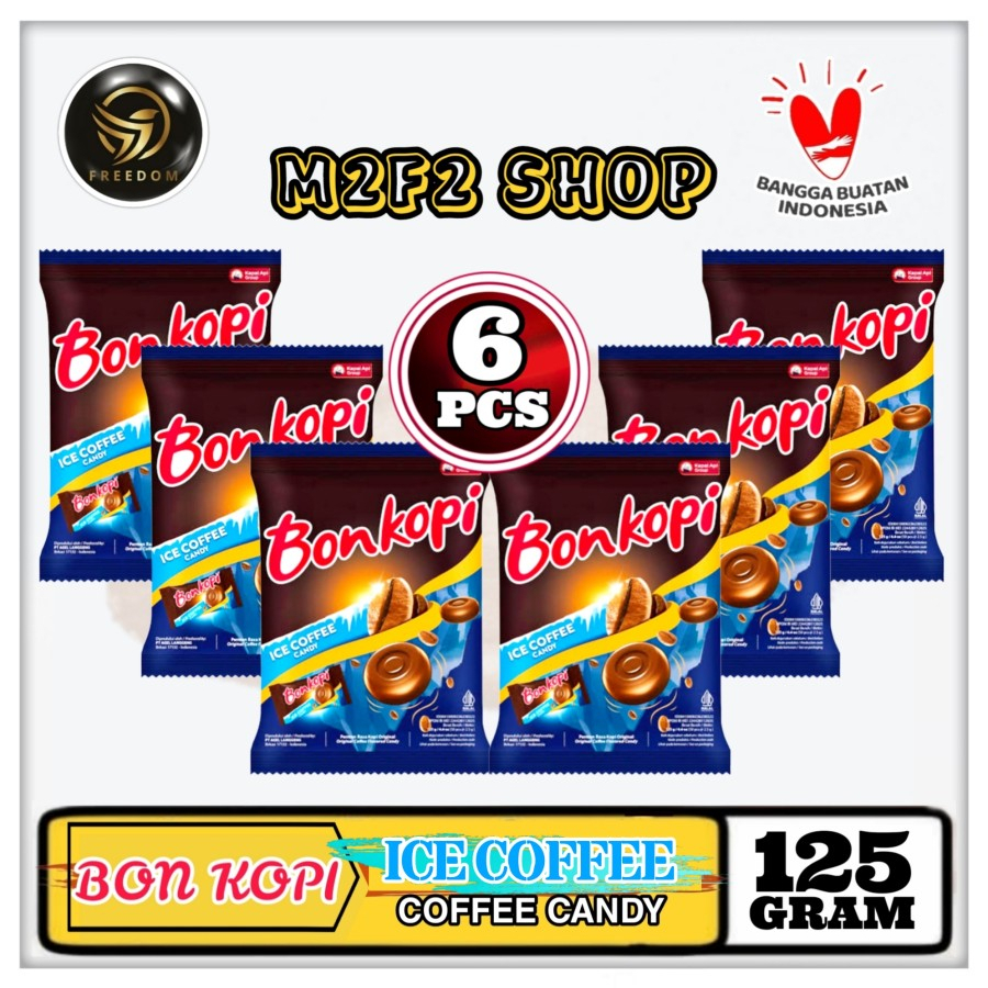

Permen Bonkopi Ice Coffee Candy | Es Kopi Hitam - 125 gr (Kemasan 6 Pack)