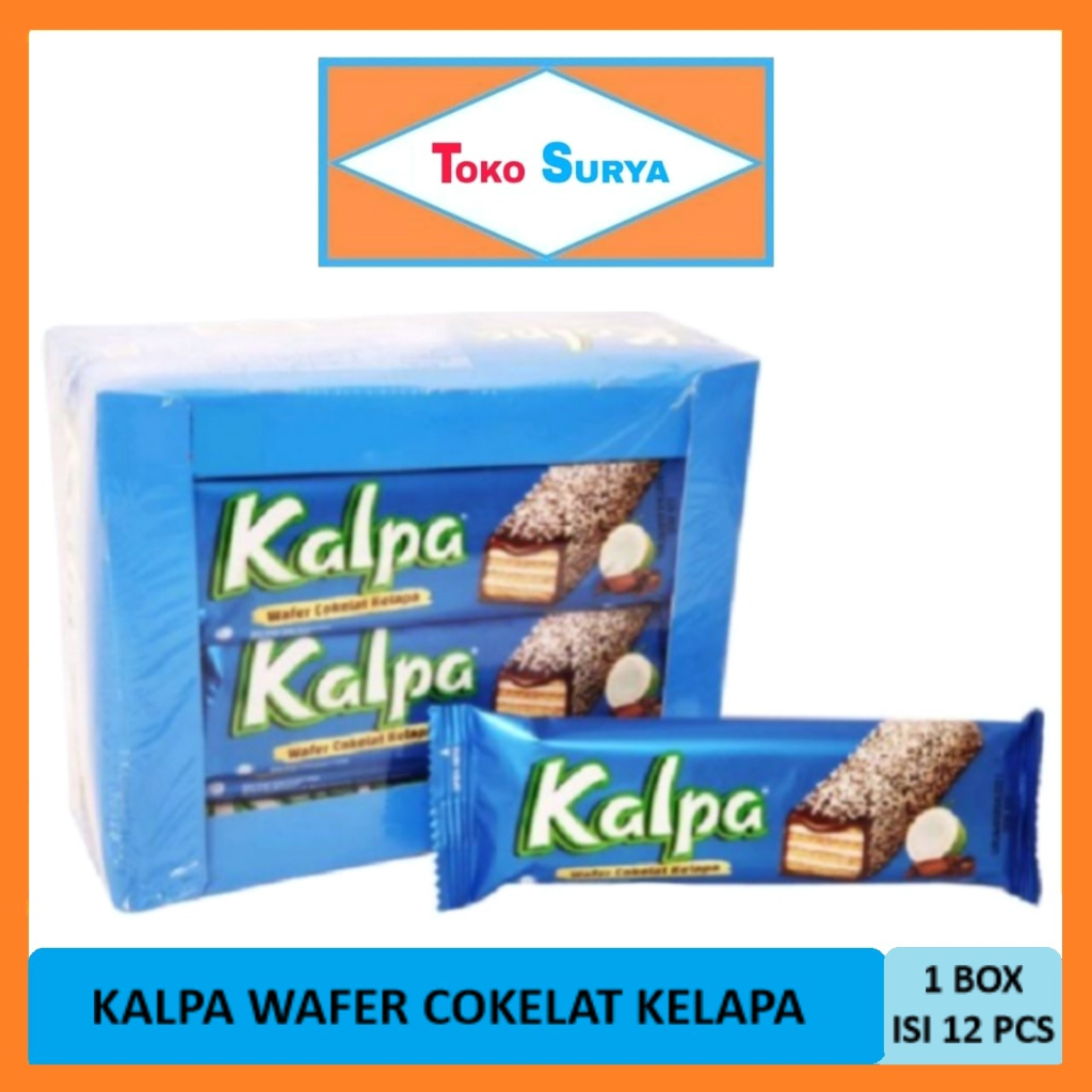 

Kalpa Wafer Coklat Kelapa 22gr 1 Box 12 Pcs Mayora