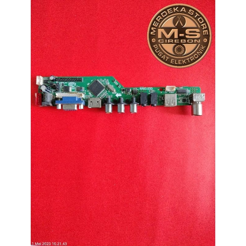 MB MOBO MAINBOARD MODULE MESIN TV CHINA CHINA LED UNIVERSAL KODE RR83.03D