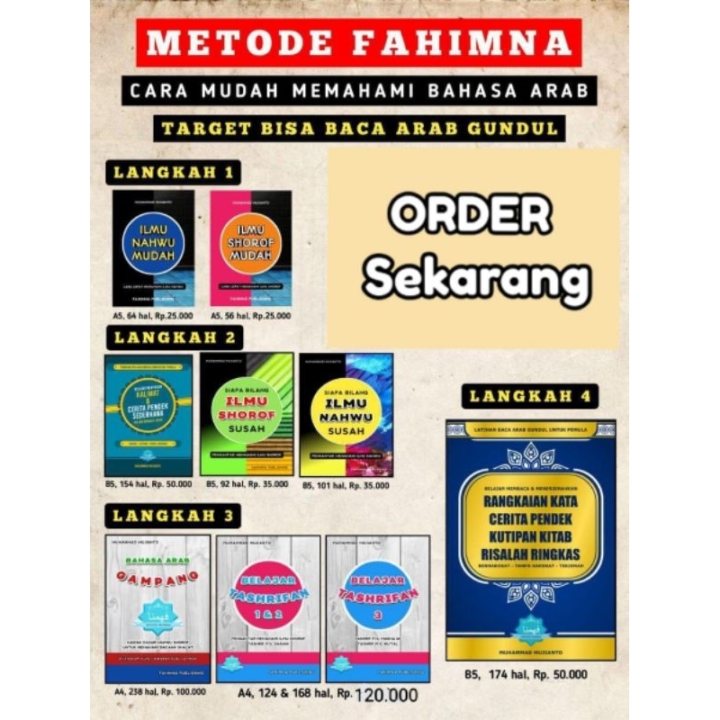 PAKET BELAJAR BAHASA ARAB OTODIDAK