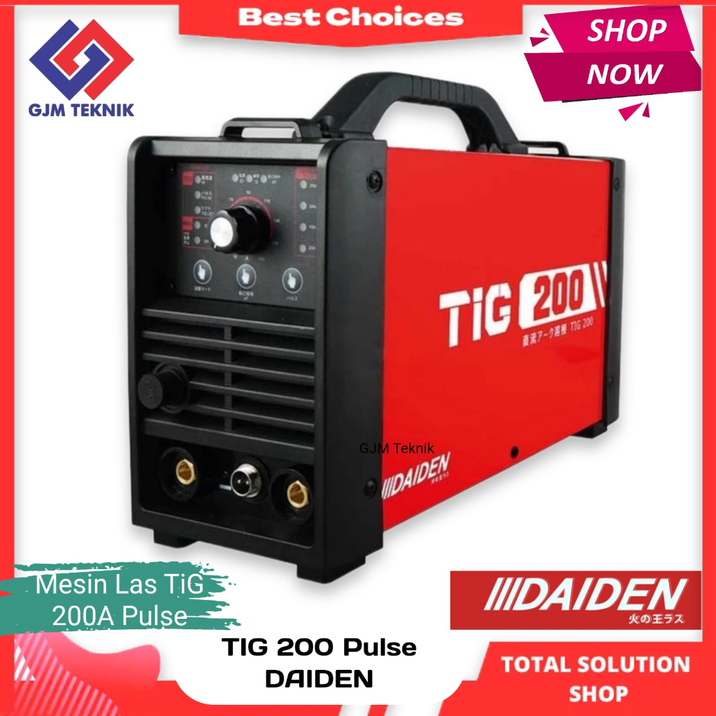 Mesin Las Daiden Tig 200 Pluse Tigi 200 Daiden Inverter Tig 200