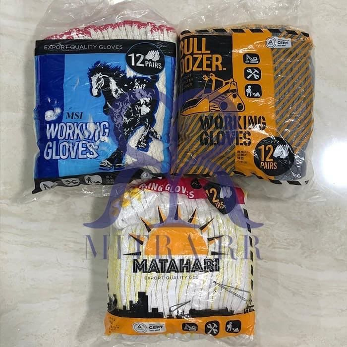 Sarung Tangan Kerja Benang BulldozeR | Sarung Tangan Rajut Eceran Grosir