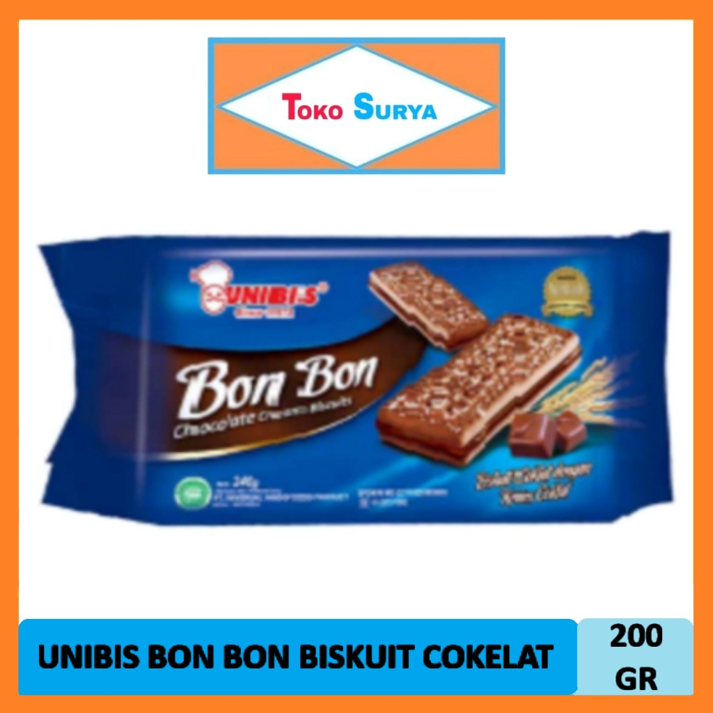 

Unibis Bon Bon Chocolate Cream Biscuits 200 Gr (Pcs)