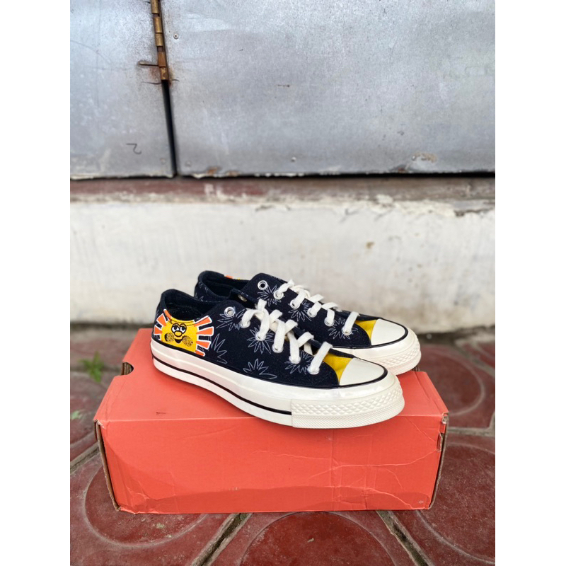 Converse CT 70S Ox Sunny Floral Print Black/Amarillo Low