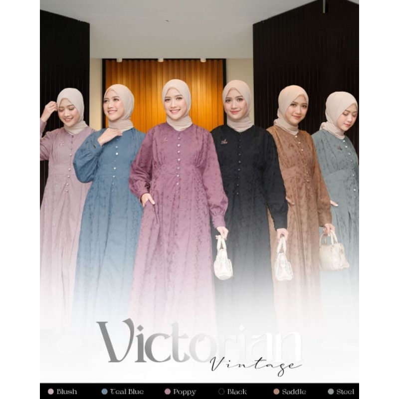 Victorian Dress by Aden Hijab | Embroidery Cotton Dress | Dress Original by Aden Hijab