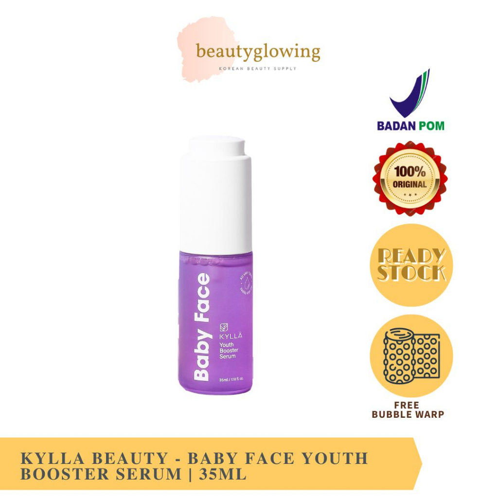 KYLLA Baby Face Youth Booster Serum 35ml SERUM WAJAH ANTI AGING MENCEGAH KERIPUT