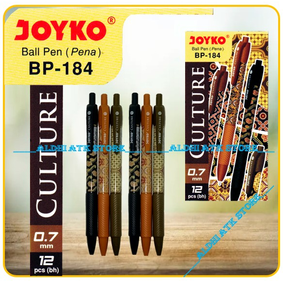 

Pulpen Joyko BP-184 0,7mm Ball Pen (Pena) Hitam