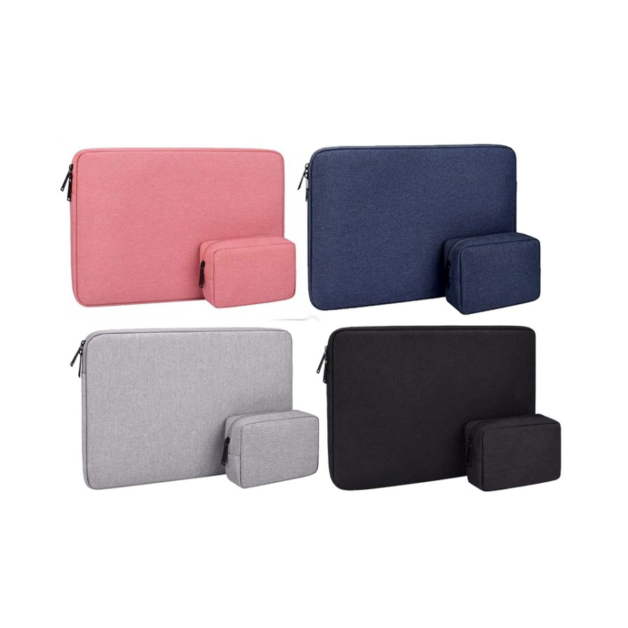 Tas Laptop Macbook Softcase Sleeve Nylon Polos Waterproof 11 12 13 14 15 16 inch