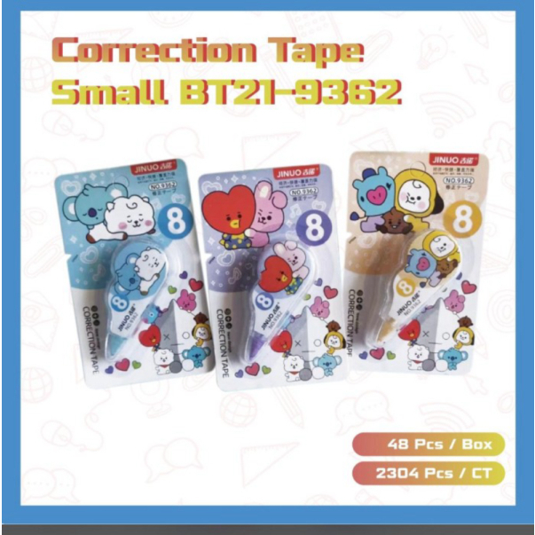 

Dijual CORRECTION TAPE JOYKO CT-522 MM x 12M 1 LUSIN - 12 pcs bts 8 Limited