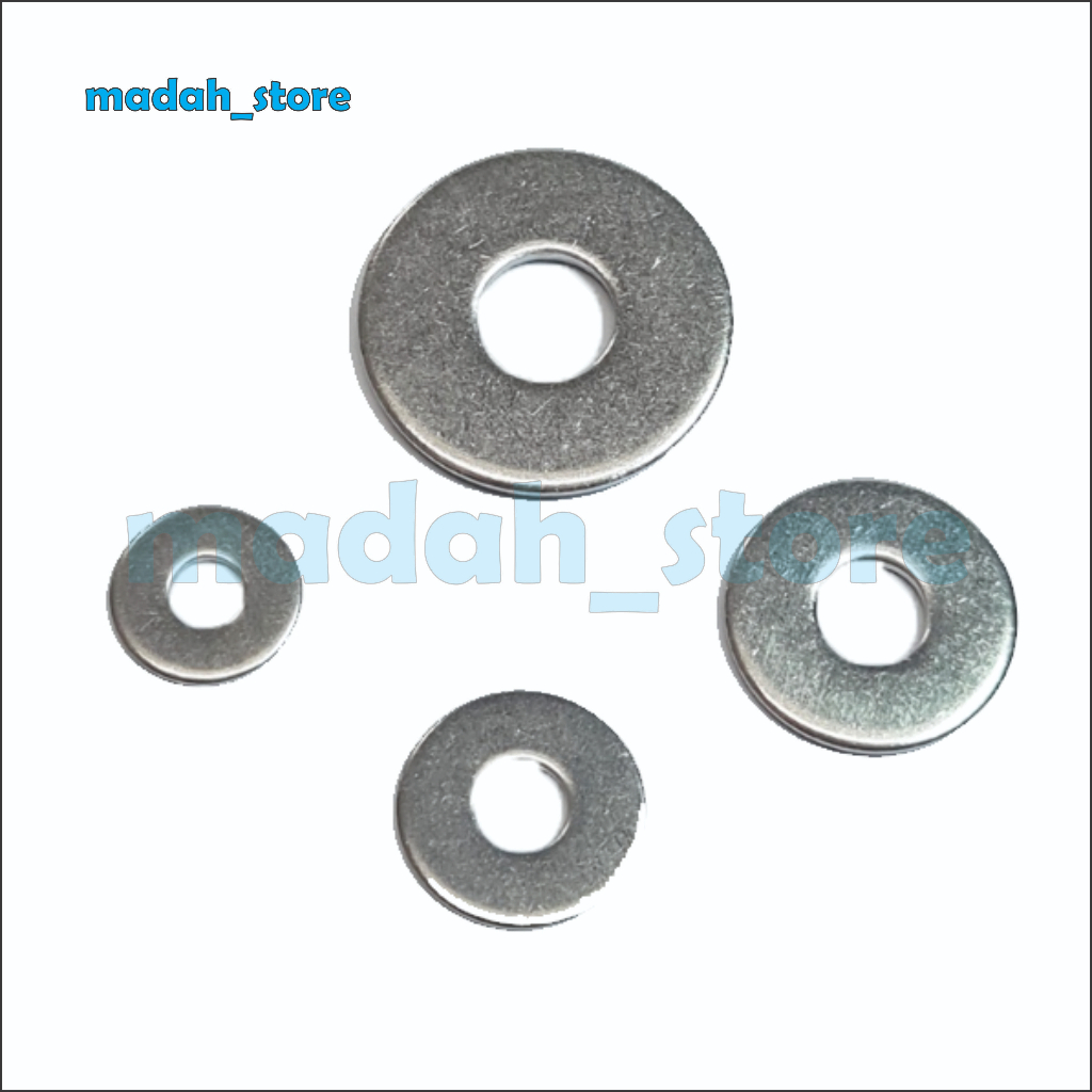 Ring Plat Lebar M4-M8 Stainless