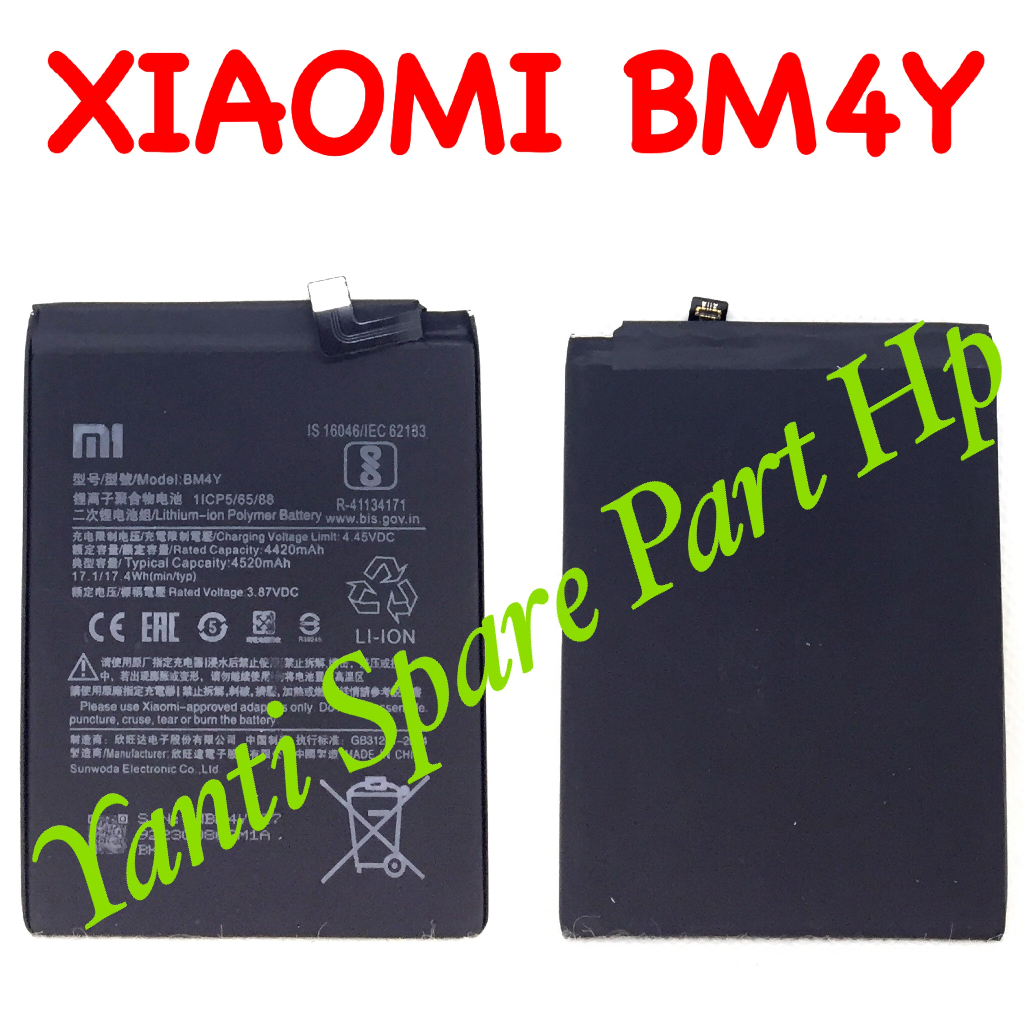 Baterai Xiaomi Pocophone F3 BM4Y Original New