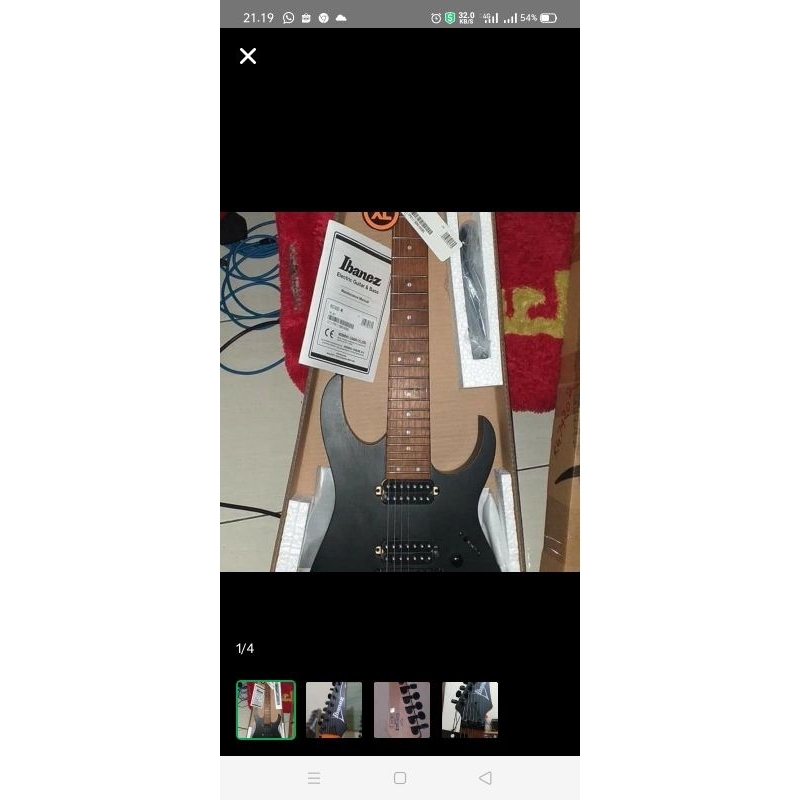 gitar ibanez 7string original