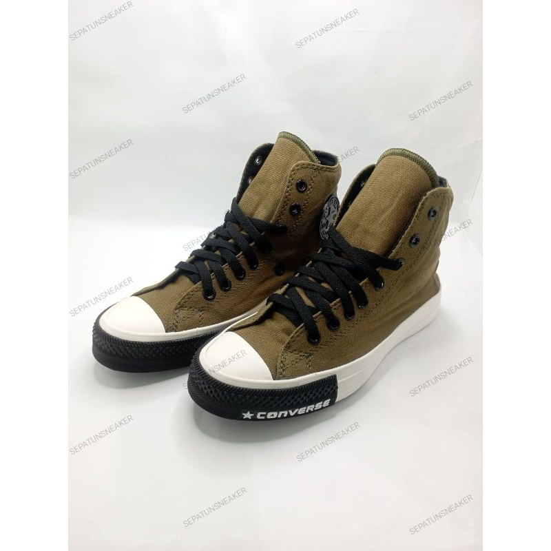 Sepatu Converse High - Hijau Army Amerika