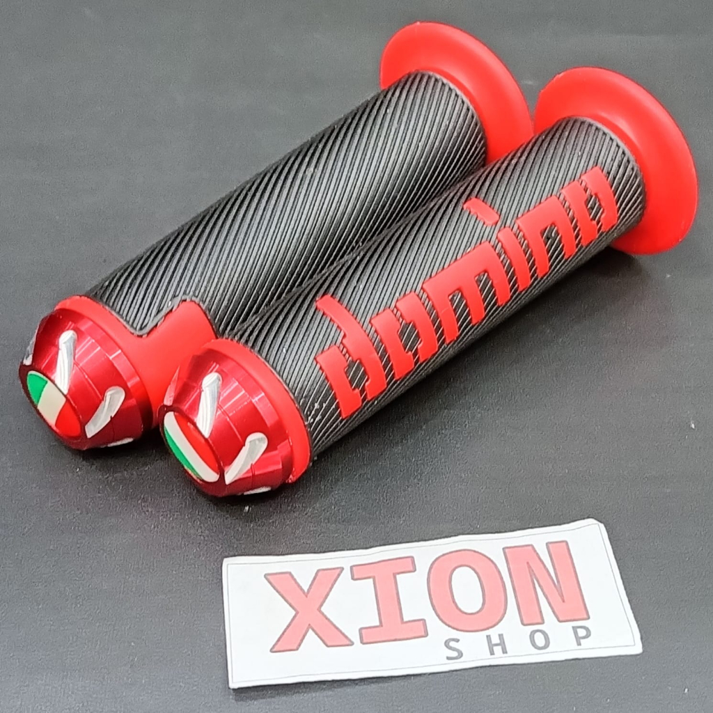 HANDGRIP MOTOR / HAND GRIP VARIASI MOTOR DOMINO JALU IMPORT- MERAH