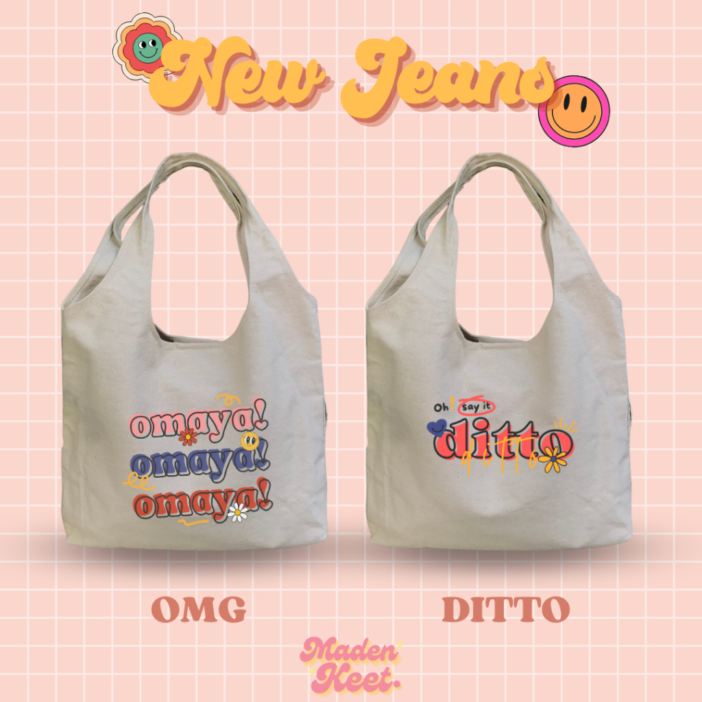 NEW JEANS VINTAGE TOTEBAG CANVAS TWILL / muat laptop