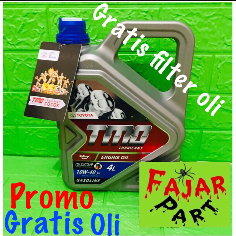 Oli mesin toyota TMO 10W-40 4liter / gratis filter oli