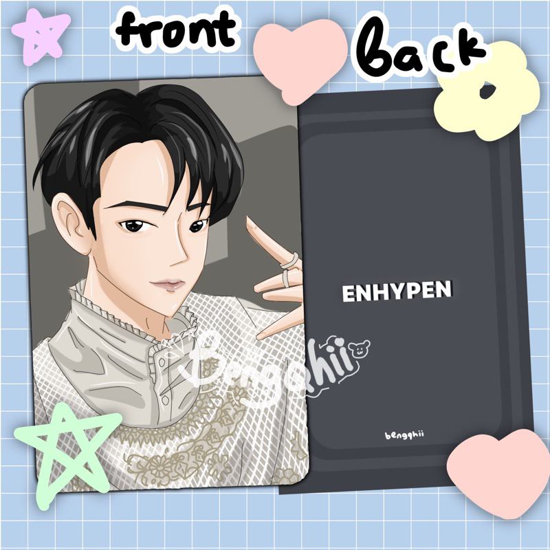 heeseung photocard fanart dimension:senkou std