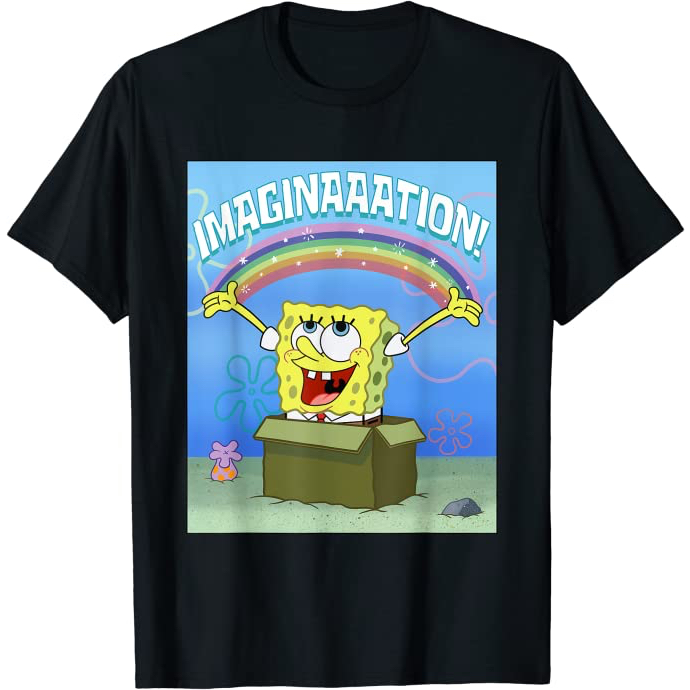 Kaos Anak Mademark x SpongeBob SquarePants - SpongeBob SquarePants Imaginaaation Box Funny T-Shirt F