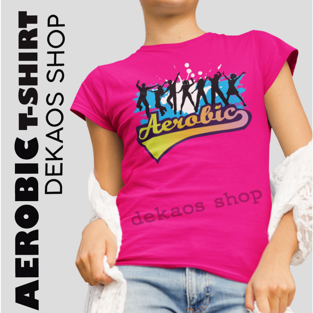 BAJU  SENAM AEROBIC ZUMBA WANITA TERBARU / BAJU OLAHRAGA WANITA AEROBIC / KAOS AEROBIC WANITA / BAJU