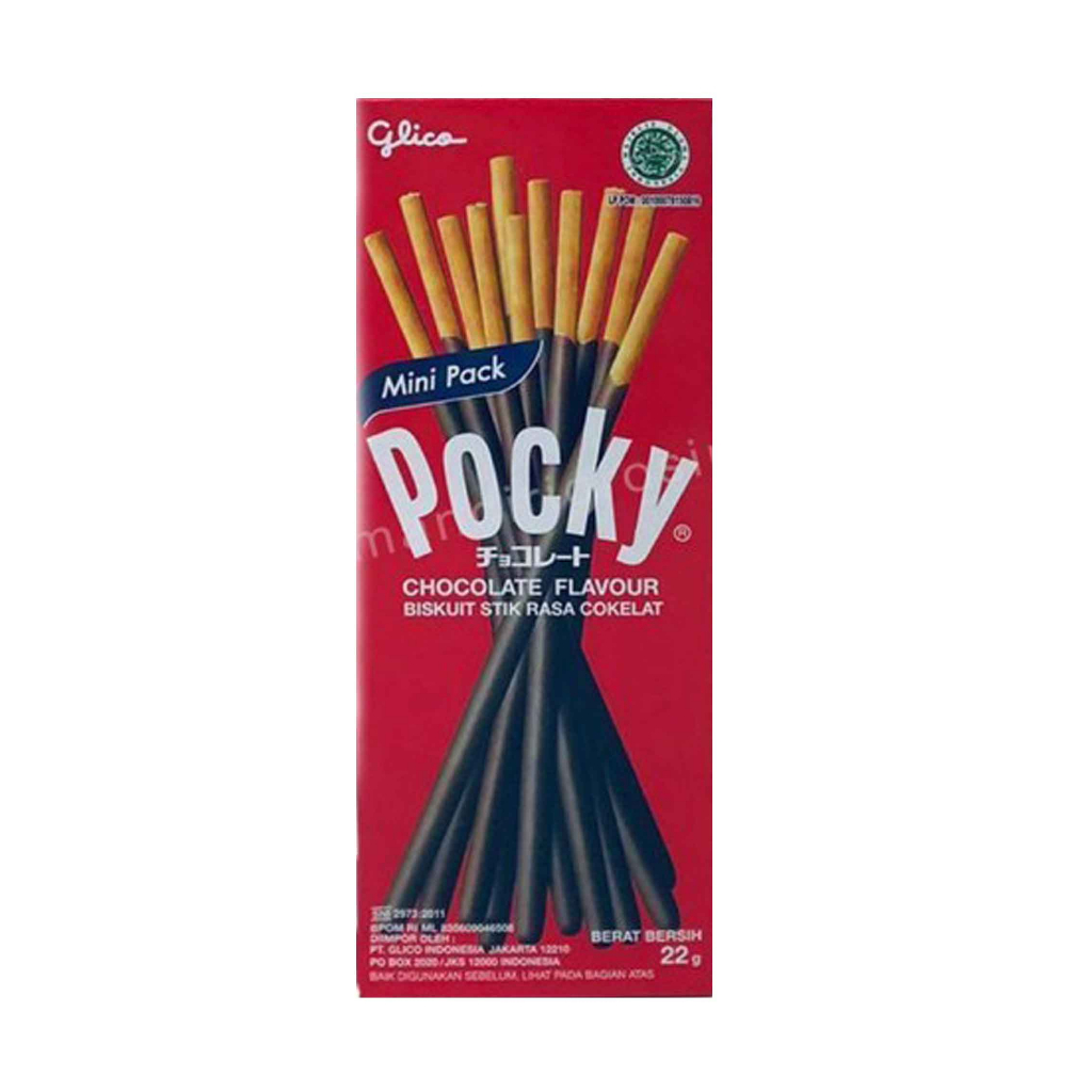 POCKY CHOCOLATE FLAVOUR/BISKUIT STIK RASA COKELAT 22g