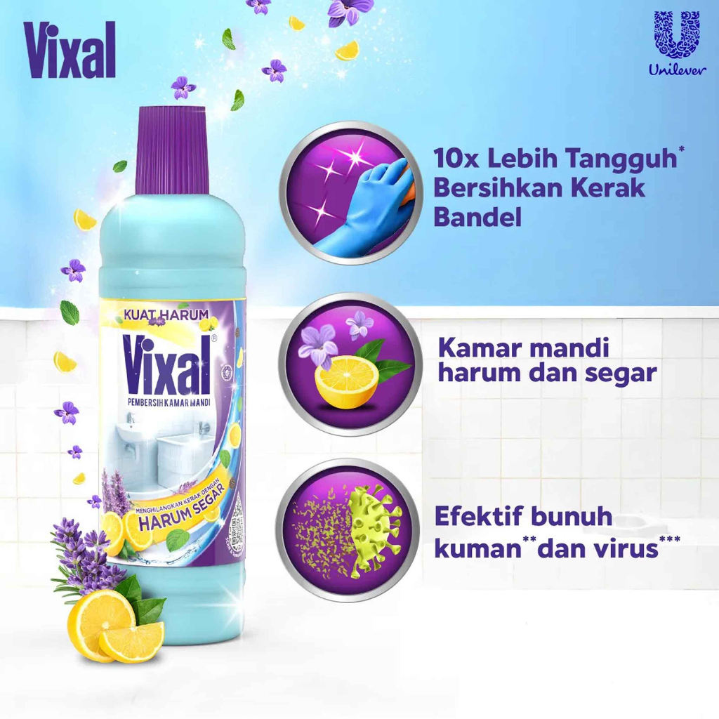 VIXAL PEMBERSIH KAMAR MANDI EKSTRA KUAT 750ML