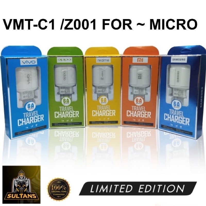 PROMO CHARGER Z001 VMT C1 MICRO ALL BRAND/TRAVEL CHARGER ALL BRAND FOR MICRO USB BY SMOLL