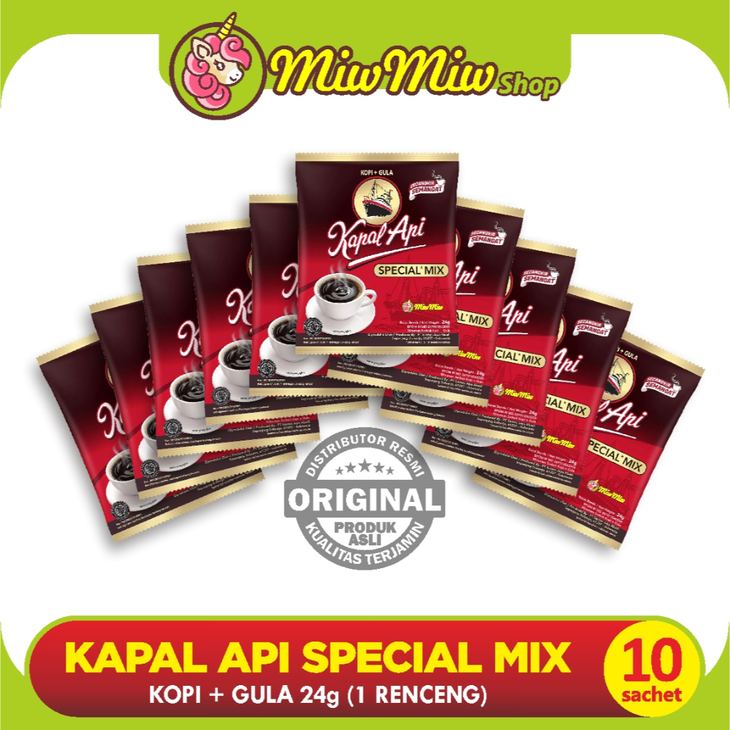 Kopi Kapal Api Special Mix 24 gr renceng isi 10 sachet