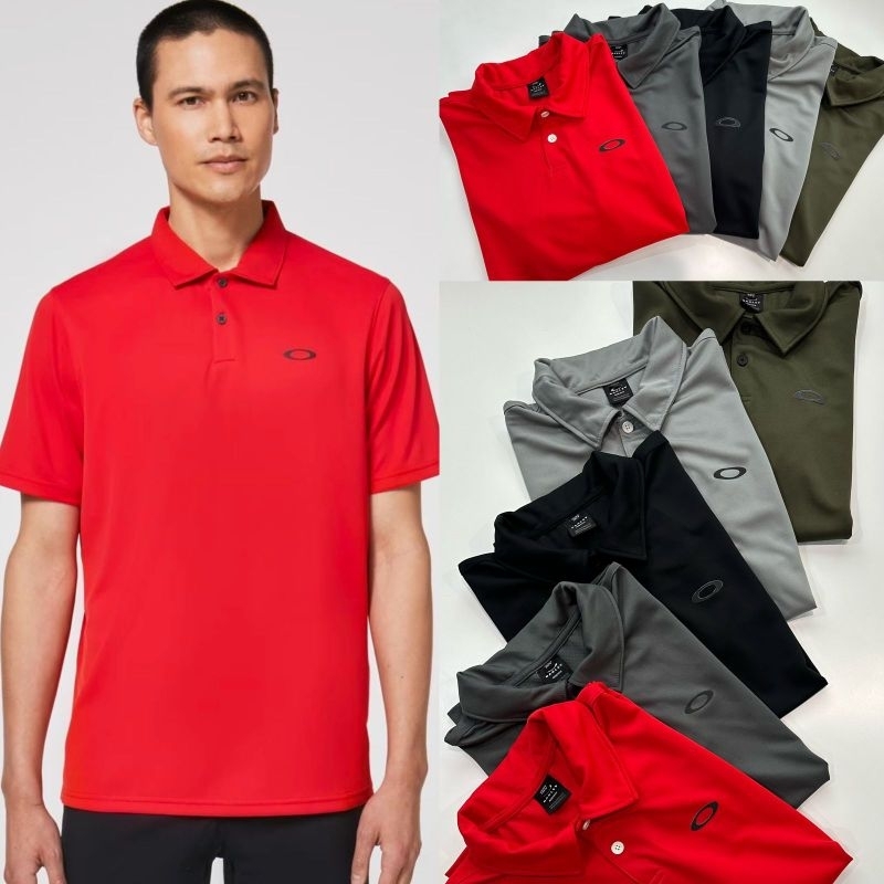 Oak** basic logo polo shirt