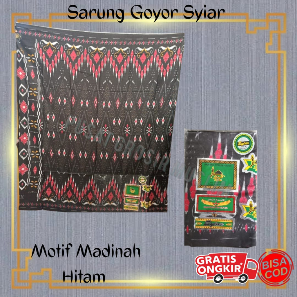 Promo Sarung Goyor Syiar Printing Sarung Goyor Botol Syiar Semi Tenun Motif Madinah