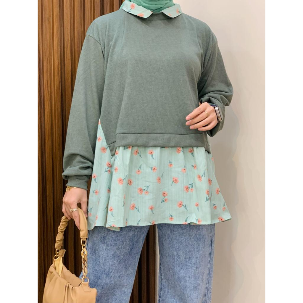 BLOUSE RIBB KELANY FLOWER V2