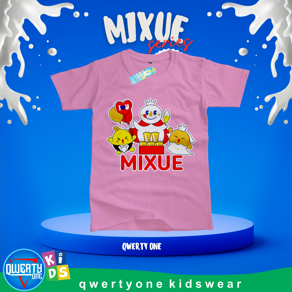 Kaos Anak Distro Karakter Mixue 1-12 Tahun