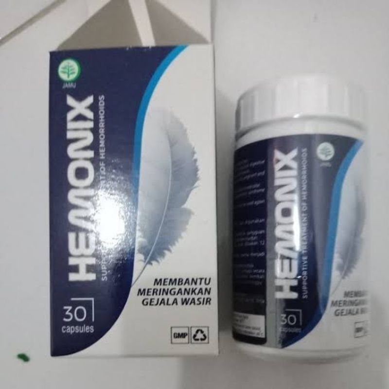 Hemonix Asli Obat Wasir Ambeien Ambiyen Isi 30 Kapsul Herbal Original
