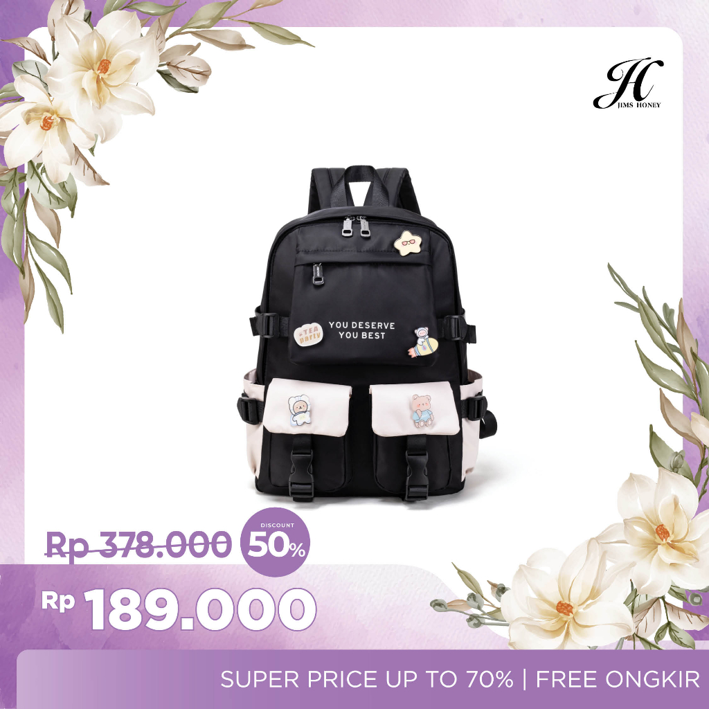 SPECIAL COLLABORATIONS JIMS HONEY x CUT MEYRISKA TAS RANSEL WANITA CHIKA BACKPACK