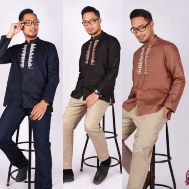 Koko lengan panjang dannis/atasan pria K220603 remaja-dewasa✔️